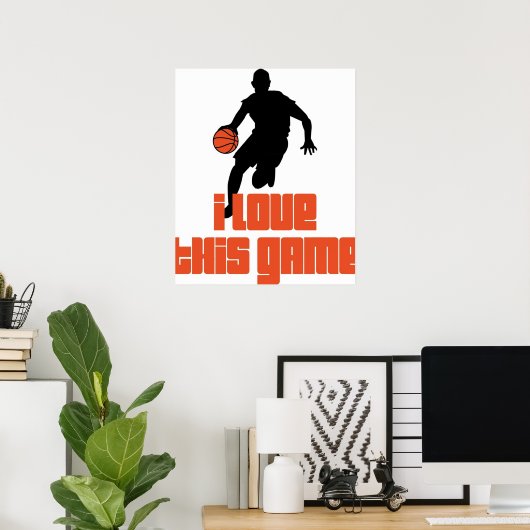 Poster Basket-ball (Bureau à domicile)