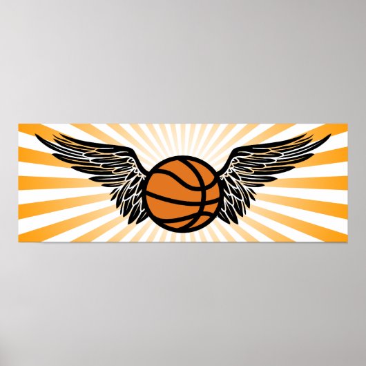 Poster basket-ball : ailes (Devant)