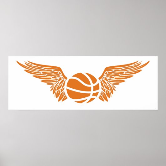 Poster basket-ball : ailes (Devant)