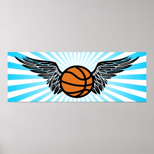 Poster basket-ball : ailes (Devant)