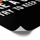 Poster Basket-ball amusant Jouer Comme Une Fille Ball (Coin)