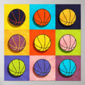 Poster Basket-ball Art pop (Devant)