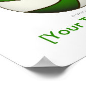 Poster Basket-ball - Blanc/Vert (Coin)