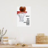 Poster Basket-ball Bonne chance (Cuisine)