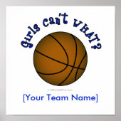 Poster Basket-ball - Brown/bleu (Devant)