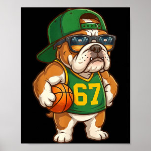 Poster Basket-ball Bulldog 67 Argot Gen Alpha Srts Garçon