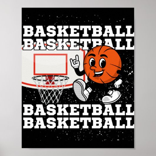 Poster Basket-ball - Cerceau (Devant)
