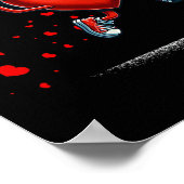 Poster Basket-ball de la Saint-Valentin avec dunking en f (Coin)