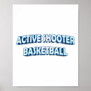 Poster Basket-ball de tir actif