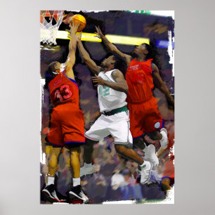 Poster Basket-ball deux contre un