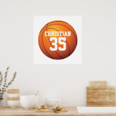 Poster Basket-ball du Personalized (Cuisine)