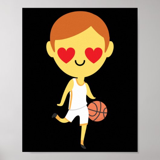 Poster Basket-ball Emoji (Devant)