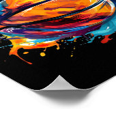 Poster Basket-Ball En Art Design 1 (Coin)