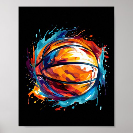 Poster Basket-Ball En Art Design 1 (Devant)