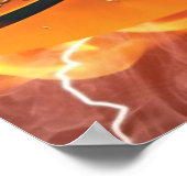 Poster Basket-ball en feu (Coin)