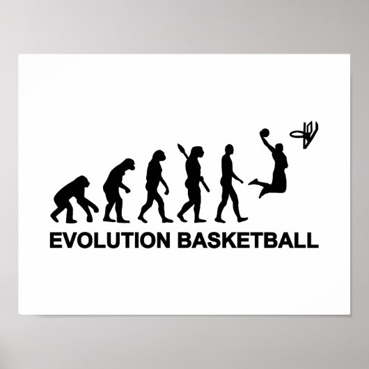 Poster Basket-ball Évolution (Devant)