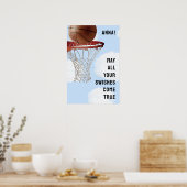 Poster Basket-ball Féminin (Cuisine)