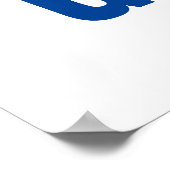 Poster Basket-ball n'abandonne jamais Red Yellow Print (Coin)