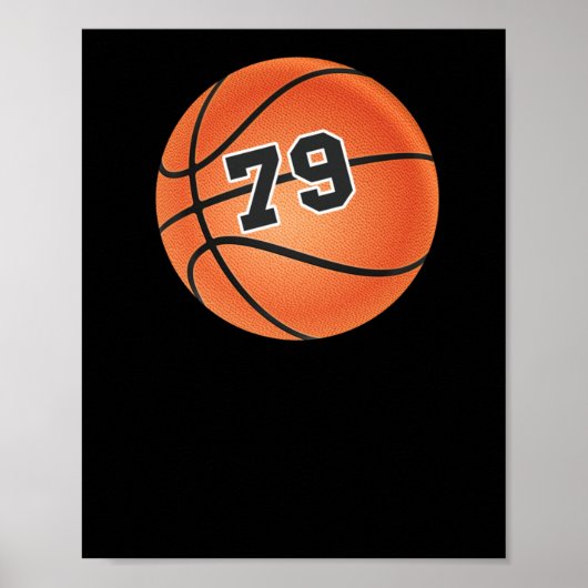 Poster Basket-ball Numéro 79 (Devant)