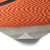 Poster Basket-ball orange coloré (Coin)