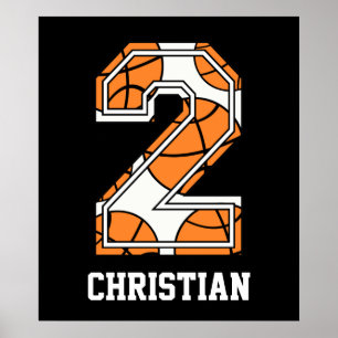 Poster Basket-ball personnalisé numéro 2