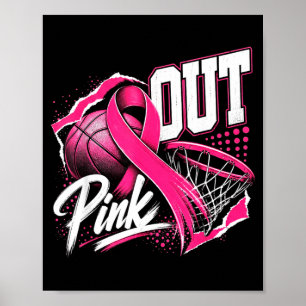 Poster Basket-ball sensibilisation au cancer du sein en r