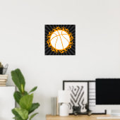 Poster basket-ball : tribalz (Bureau à domicile)