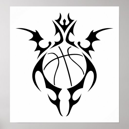 Poster basket-ball : tribalz (Devant)