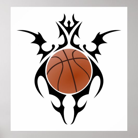 Poster basket-ball : tribalz (Devant)
