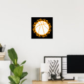 Poster basket-ball : tribalz (Bureau à domicile)