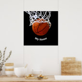 Poster Basket-ball Votre nom (Cuisine)