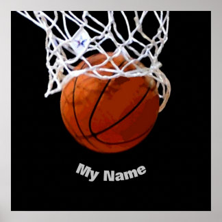 Poster Basket-ball Votre nom