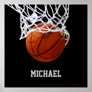 Poster Basket-ball Votre nom