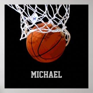 Poster Basket-ball Votre nom