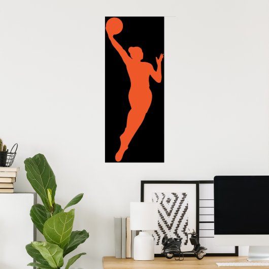 Poster Basket-ball WNBA (Bureau à domicile)