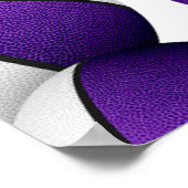 Poster basket blanc violet bienvenue fête d'anniversaire (Coin)