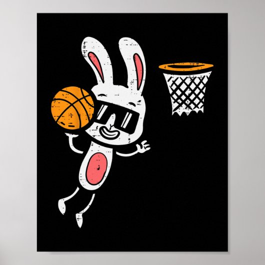 Poster Basket de Pâques Basket Dunk Sports Garçons Enfant (Devant)