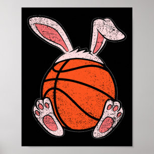 Poster Basket de Pâques Lapin Amoureux Oreilles Ball Cute