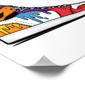 Poster Basket de peinture à goutte (Coin)