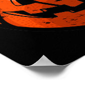 Poster Basket Jack-o'-lantern Grunge Halloween Citrouille (Coin)