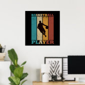 Poster basket vintage (Bureau à domicile)