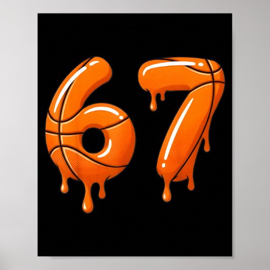 Poster Basketball 67 Mème Drôle Cool Slam Dunk Pour Garço (Devant)