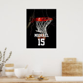 Poster Basketball Ajouter Votre Nom Et Votre Numéro (Cuisine)