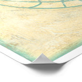 Poster Basketball bleu (Coin)