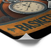 Poster Basketball Coach Whistler Stopwatch (Coin)