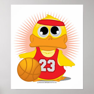 Poster Basketball Duck
