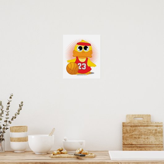 Poster Basketball Duck (Cuisine)