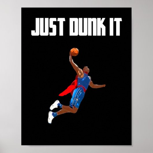 Poster Basketball Dunking (Devant)
