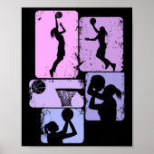 Poster Basketball Fille Filles Enfants (Devant)