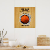 Poster Basketball Graduation Congrats (Cuisine)